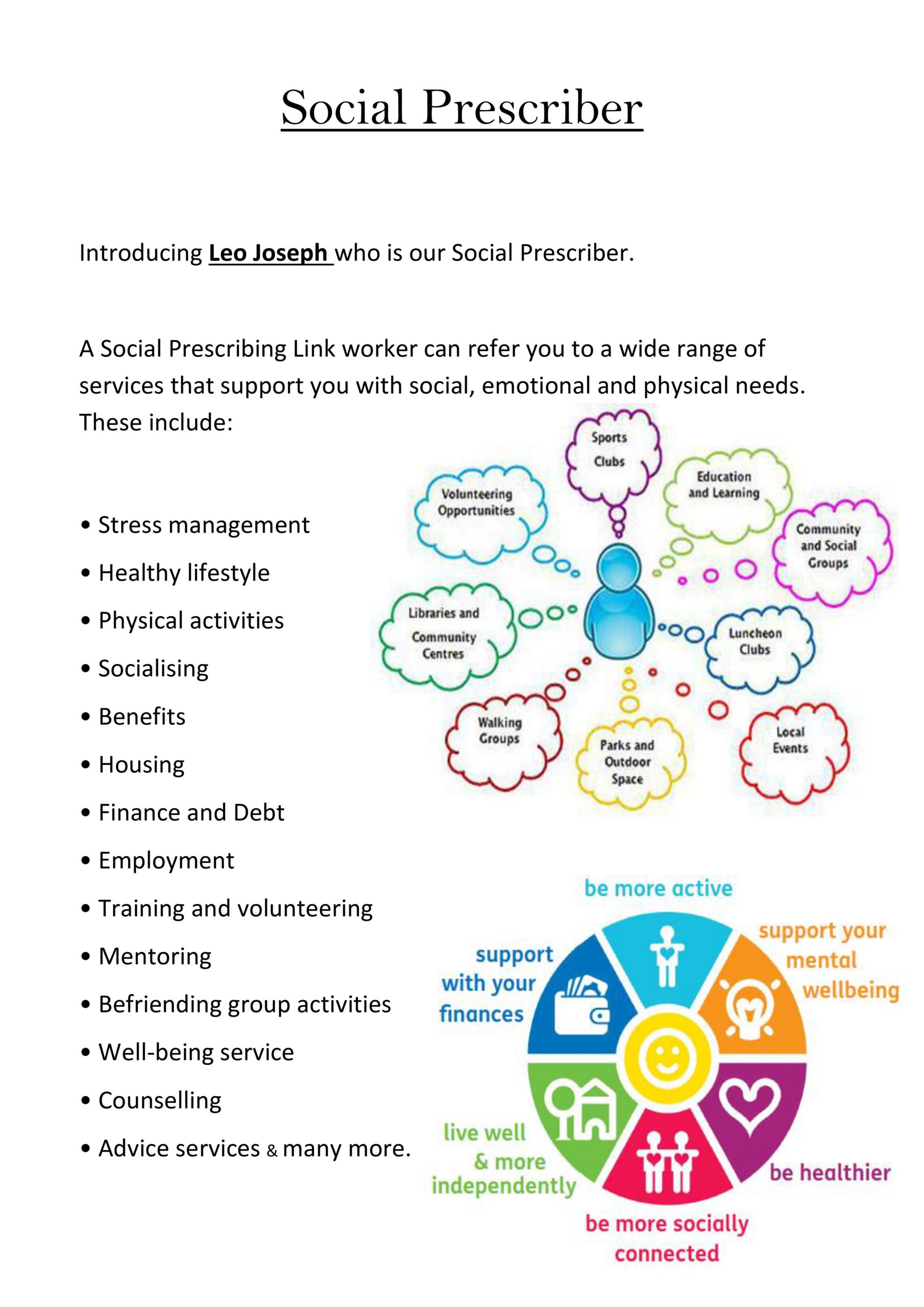 Social Prescriber Leaflet